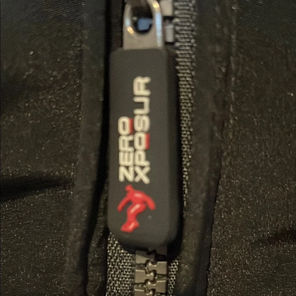 Zero x posur Black and Gray Puffer Jacket